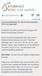 Mobile Screenshot of kinderuni-anmeldung.at