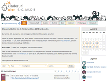 Tablet Screenshot of kinderuni-anmeldung.at